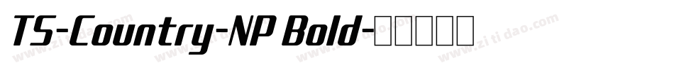 TS-Country-NP Bold字体转换